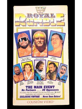 WWF Royal Rumble Coliseum Video VHS Tape 1989 Hulk Hogan Randy Savage 2 Hours